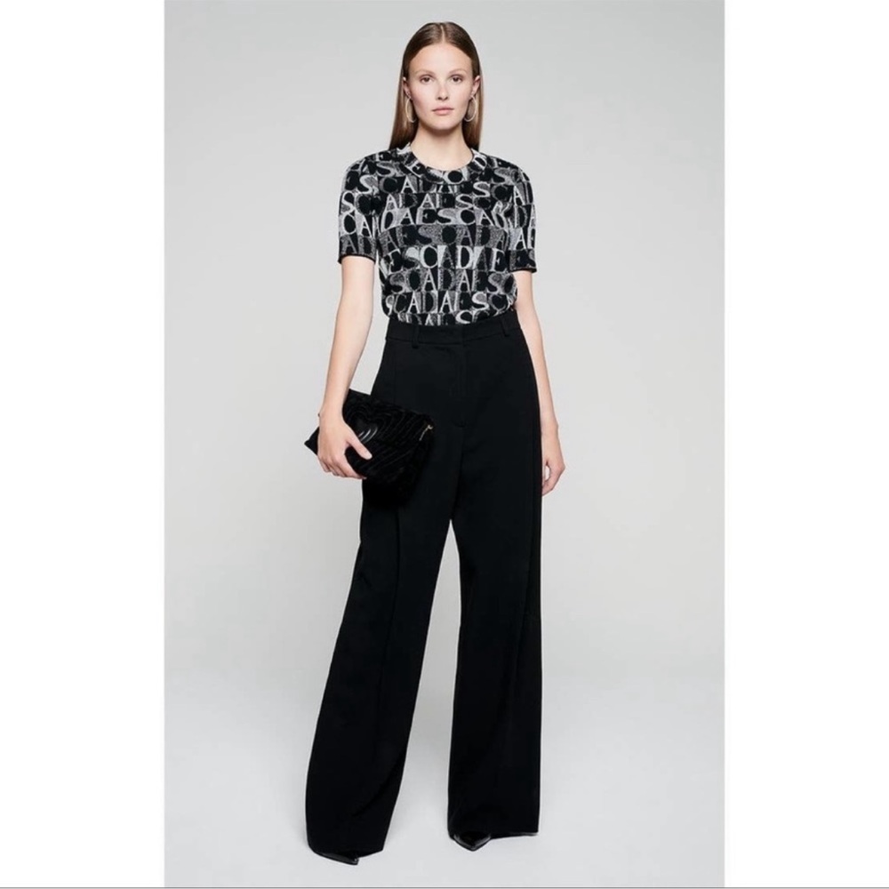 Escada Black Wide Leg Pant